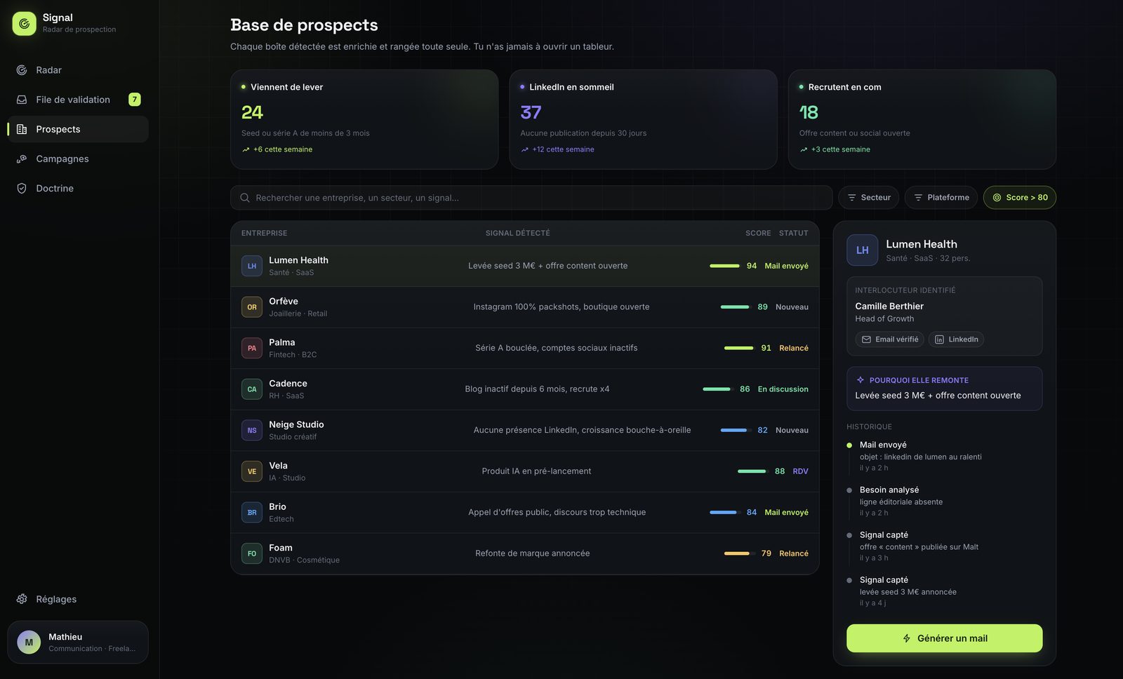 Une base qui se range toute seule